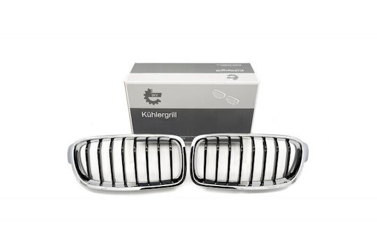 Kappe Für Motorabdeckung Monoliner Schwarz Chrom Für BMW 3 F30 51137255411