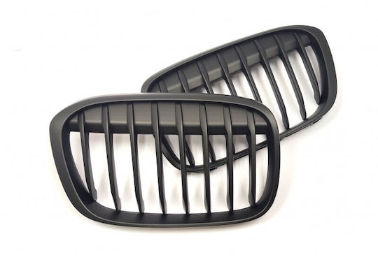 BMW X1 F48 2015.06 Ματ Μαύρες Auto Dekorative Masken Set 2 Τεμ