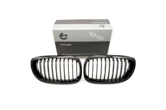 Falsă Acoperire Capotă Motor Bandă Unică Neagră Lucioasă BMW 3 E46 Facelift Coupe 51137064317