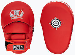 Top King Boxing Στόχοι Χειρός Πολεμικών Τεχνών 2τμχ Κόκκινοι