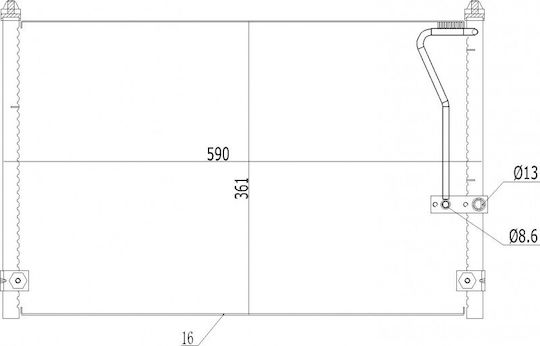 Συμπυκνωτής Κλιματισμού Mazda 626 1.8 97-02 Ge4t-61-480a
