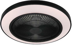 Atman Ceiling Fan 49cm with Light Fixture Black-White FAN-1007-BL Atman Ceiling Fan 49cm with Light Fixture Black-White FAN-1007-BL