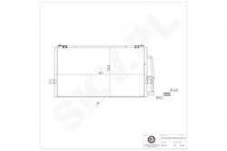 Air Conditioning Condenser for Volvo S40 I V40