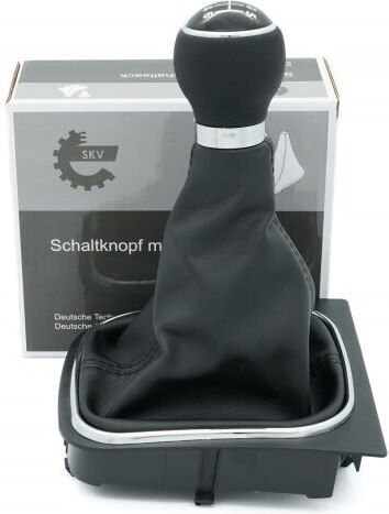 SKV Auto Schaltknöpfe Vw Caddy Eos Golf Jetta Touran Schwarz Chrom Rahmen