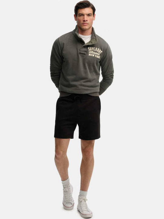 Superdry Bermudă Sport Bărbătească Neagră