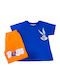 Kids Set With Shorts Summer 2 Pieces Blue