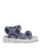 Kids' Anatomic Sandals with Hoop & Loop Closure and Lights Blue