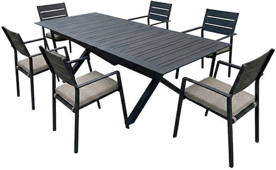 Set Sala De Mese 7 Piese Nina 5533 G Cu Perne Set Sala De Mese 7 Piese Nina 5533 G Cu Perne