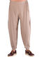 Παντελόνι σε Loose Εφαρμογή Beige