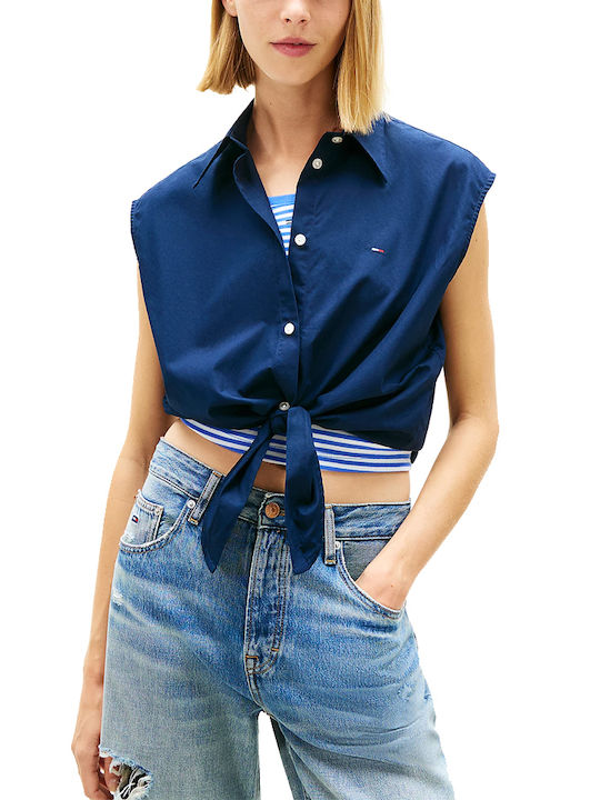 Tommy Hilfiger Γυναικείο Πουκάμισο Μπλε