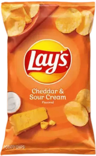 Lay's Cheddar & Sour Cream Potato Chips Χγ 184.2gr