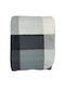 Plaid Blanket Cloudy 150x200cm Grey White