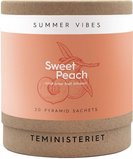 Teministeriet Teministeriet Summer Vibes Sweet Peach Fruit Herbal Tea 20 Sachets