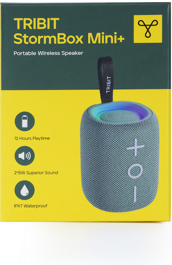 Tribit Stormbox Mini + BTS33 Waterproof Bluetooth Speaker 12W with Battery Life up to 12 Hours Green