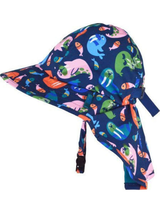 Zoocchini Kids' Bucket Fabric Sunscreen Blue Hat