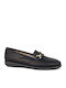 Leather Women's Moccasins in Black Colour