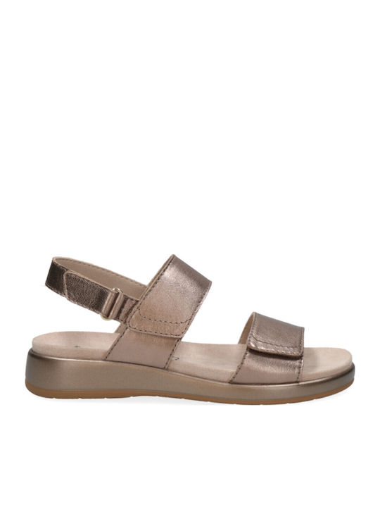 Caprice Leather Women's Flat Sandals Flatforms ...
