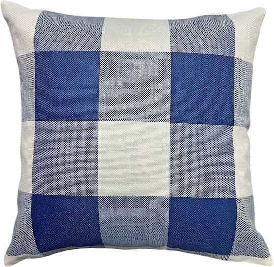 Dekorativer Kissenbezug Stoffblau 40x40cm Dekorativer Kissenbezug Stoffblau 40x40cm