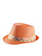 Brims and Trims Women's Fedora Hat Orange