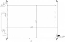 Συμπυκνωτής Κλιματισμού Honda Fr-v 2.2 Cdti 80110-sjh-e01
