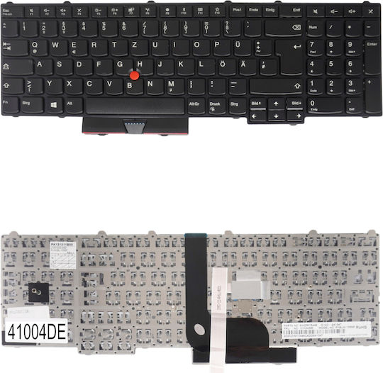 Deutsche Laptop-Tastatur Für Laptop German Laptop-Tastatur Lenovo Thinkpad P50 20en 20eq P51 20mm 20mn P70 20er 20es P71 20hk 20hl 00pa370 00xh726 00pa298 00pa296 Sn20m15446 De Pointer Schwarz Code 41004de
