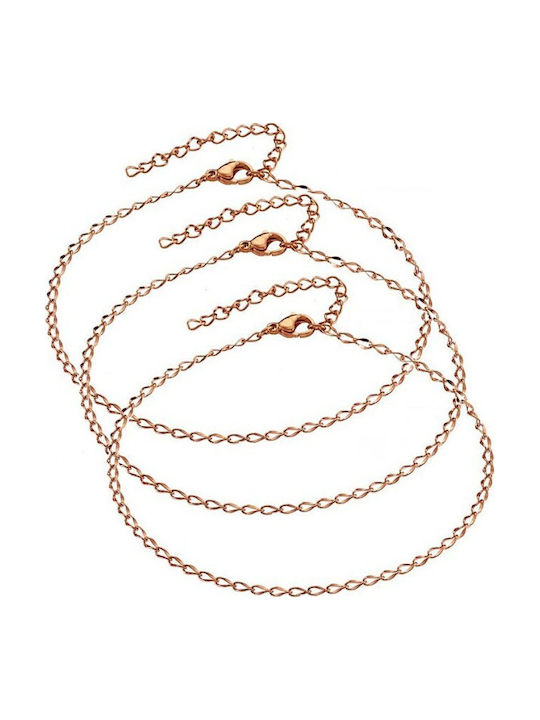Verorama Set Neck Chains Made of Gold Plated Stainless Steel
