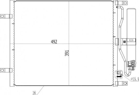 Condensator A/C Micra 1.5dci 02 92100-9u20b