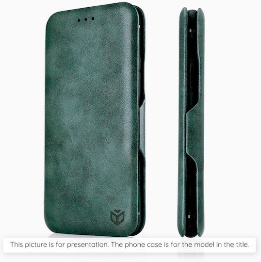Wallet Din Piele Artificială / Piele / Silicon Verde Galaxy S26