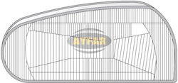 Headlight Glass Right Vw Golf 3 1992-1998 Headlight Glass Right Vw Golf 3 1992-1998