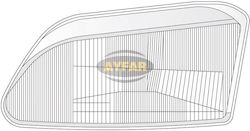 Headlight Glass Right Renault Megane Scenic 1996-2000 Headlight Glass Right Renault Megane Scenic 1996-2000