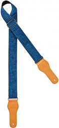 Ortega Ocs-270 Blue Adjustable Guitar Strap 100% Cotton