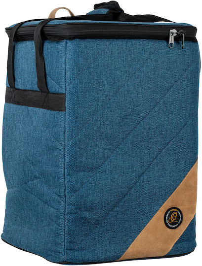 Ortega Ogbcj-oc Case Cajon Blue Ocean Canvas Cotton Surface Suede Leather Insert 10mm Padding