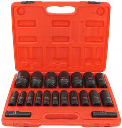 Set De Prize Cu Impact Prelungit Verke V39463 1/2" 10-38 Mm 20 Bucăți