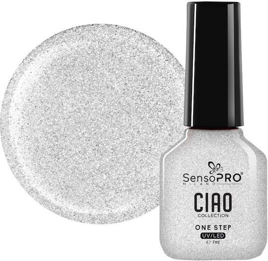 Sensopro Milano One Step Gel Nagellack Ciao Collection Silber Euphorie 7ml