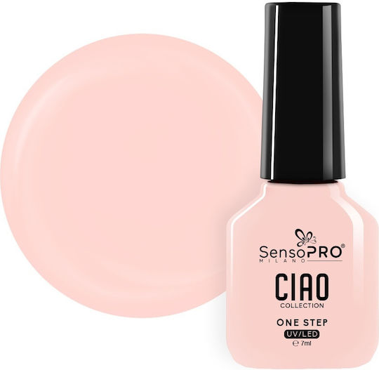 Ojă Pentru Unghii Cu Gel One Step Semipermanent Sensopro Milano Ciao Collection Sunset Blush 7ml