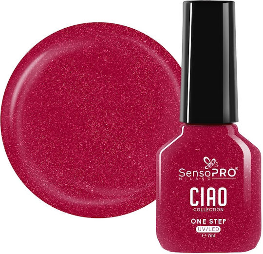 Sensopro Milano Ojă Pentru Unghii Cu Gel One Step Semi-permanent Ciao Collection Fuchsia Glow 7ml