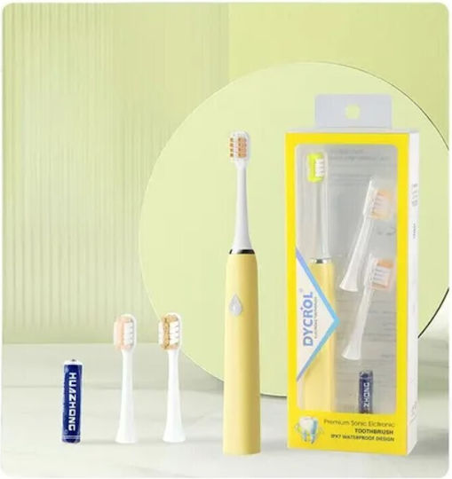 Sonic Electric Toothbrush Battery RZ051-YELLOW Yellow