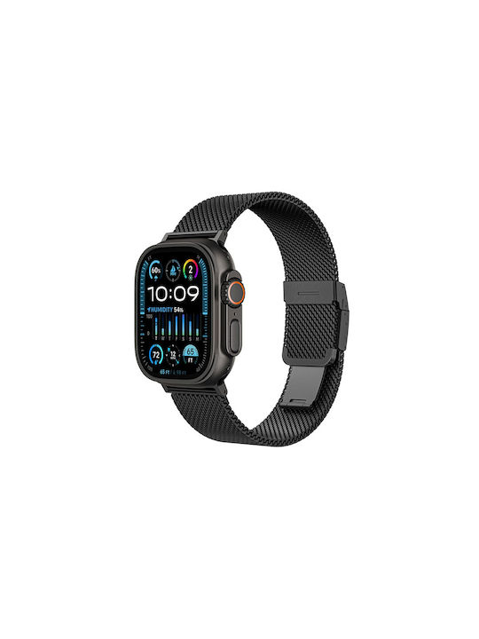Amazingthing Titan Premium Metal Band Applewatch 38 40 41 42 44 45 46 49 Mm Black