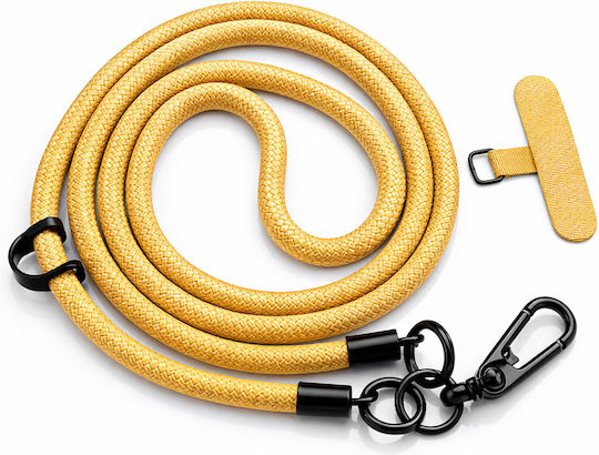 Λουράκι Χιαστί Κινητά Τηλέφωνα 10mm Κορδόνι Spacer Lanyard Πολλαπλών Χρήσεων Χρυσό