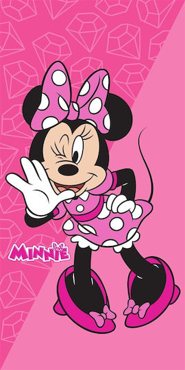 Πετσέτα Θαλάσσης Quick Dry Disney Home Minnie 269 70x140 Fuchsia-pink 100% Microfiber