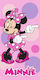 Πετσέτα Θαλάσσης Quick Dry Disney Home Minnie 182 70x140 Pastel Lilac 100% Microfiber