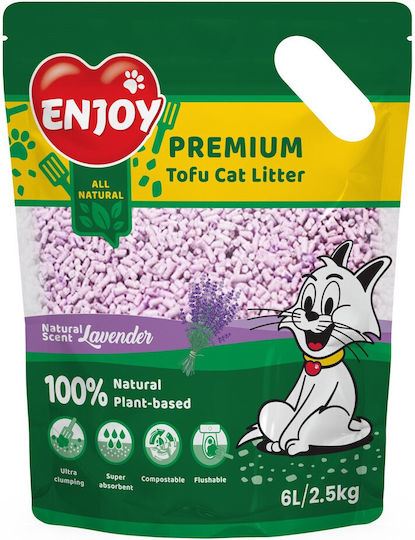 Enjoy Katzenstreu Tofu Mit Lavendelduft 6lt