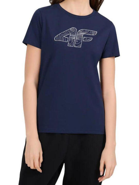 4F Women's T-shirt Navy Blue