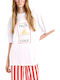 Γυναικείο Oversized T-shirt Λευκό