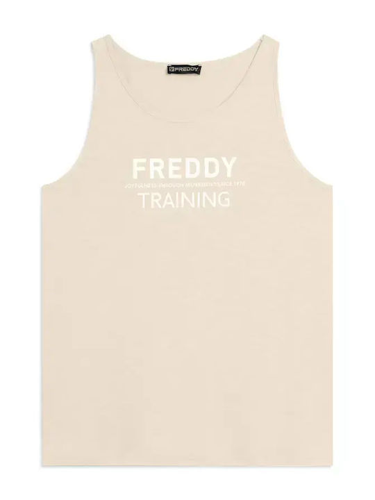 Freddy Дамска Блуза Без Ръкави Бяла