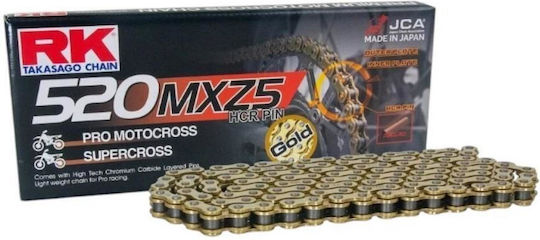 RK 520x120 MXZ5 Japan Reinforced Gold Drive Chain