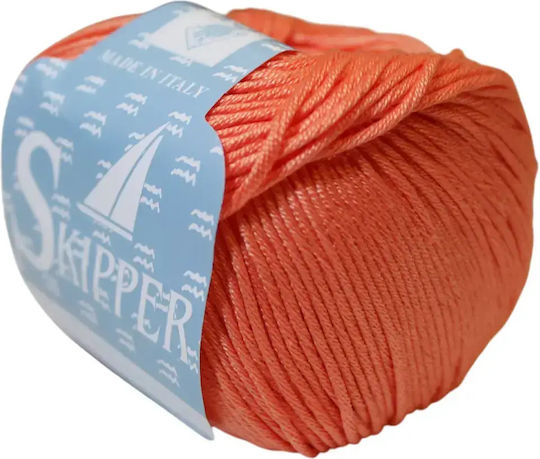 Strickgarn 100% Baumwolle Merzerized 50 Gramm 105 Meter Orange