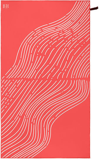Beauty Home Art 2292 Microfiber Towel Body 200gr/m² Double-Sided Red 160x90cm