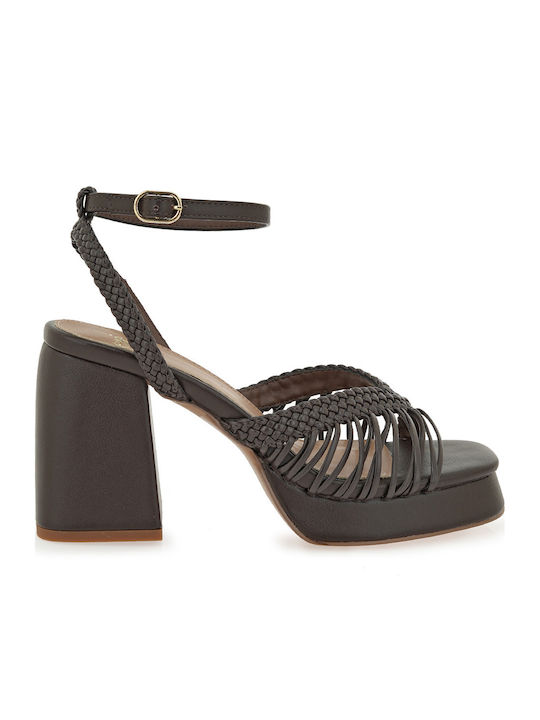 Exe Exe Damen Sandalen Braun