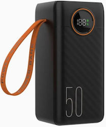 Takemore P805 Power Bank 50000mAh 22.5W с 4 USB-A изходни порта Черен